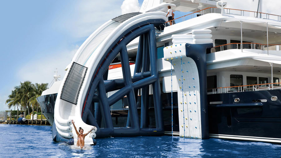 7 Epic Inflatable Water Slides for any Super Yacht