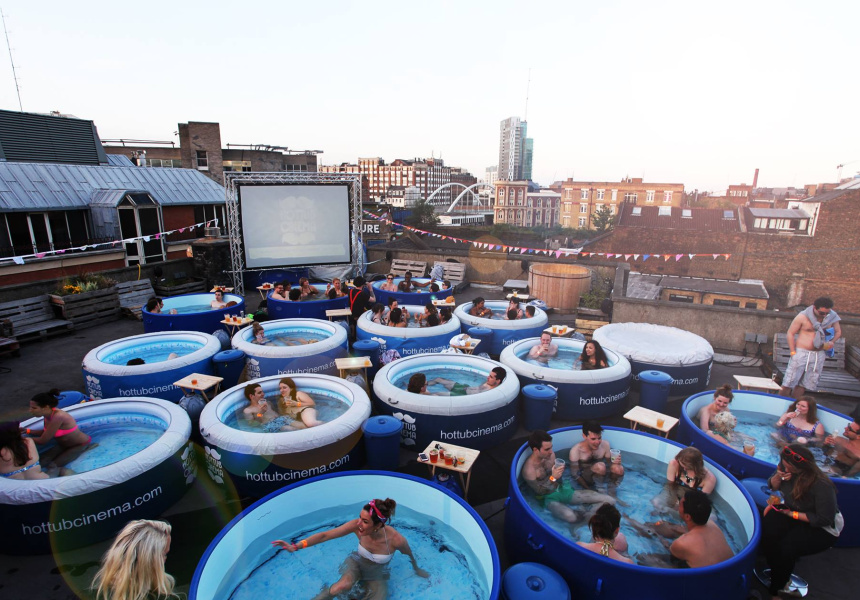 How to Have Your Own Hot Tub Cinema Party