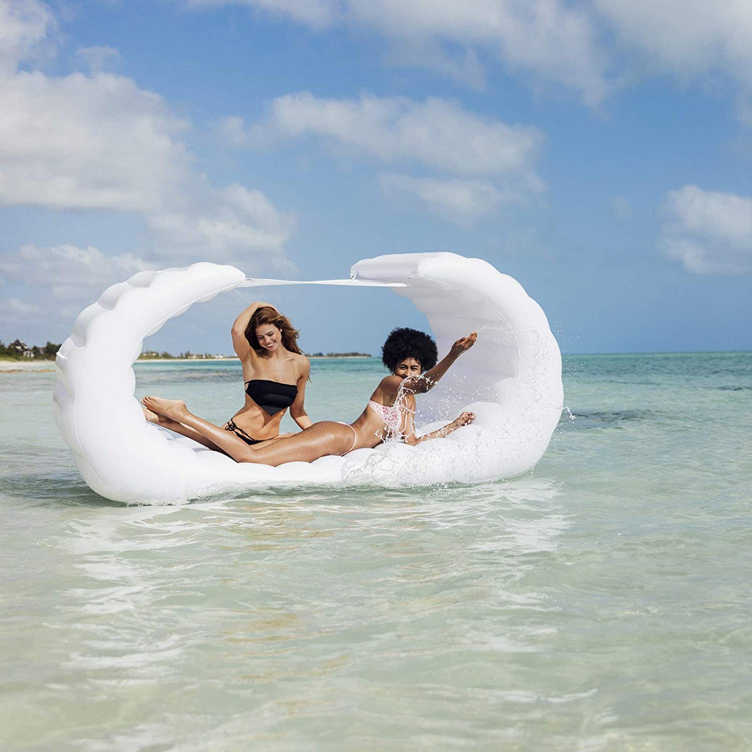 FUNBOY Giant Inflatable Luxury Bali Lounger Cabana Pool Float
