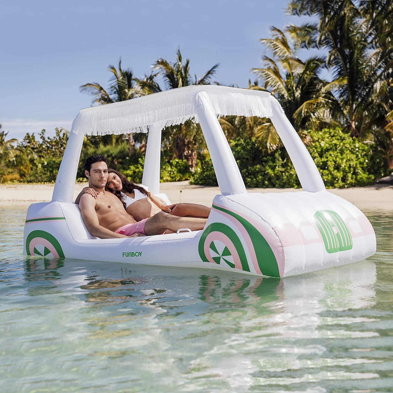 FUNBOY Giant Inflatable Luxury Golf Cart Pool Float