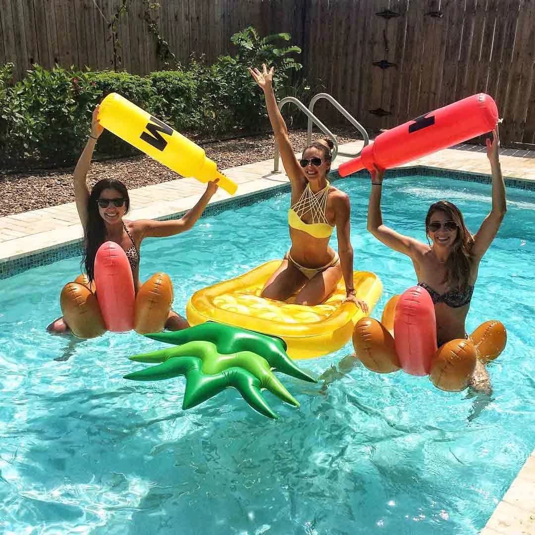 Inflatable Pineapple Pool Float Raft